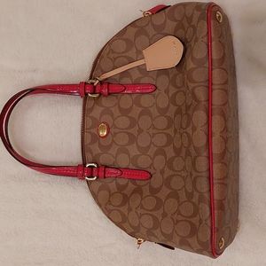 Coach signature handbag